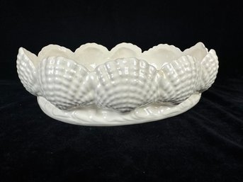 Vintage Italian Ceramic Seashell Bowl