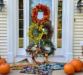 Beautiful Group Of Wreaths & Doormats For All Seasons