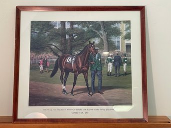 Horse Race Print Belmont 1979 Equestrian Richard Stone Reeves