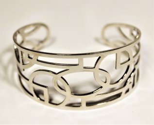 Milor Italy Stainless Steel Modernist Cuff Bracelet