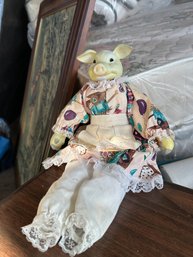 Ceramic Piggy Doll