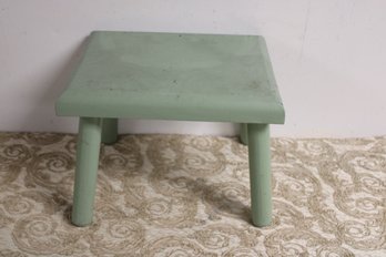 Green Painted Stool