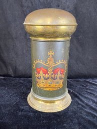 French Antique Brass Finish Canister