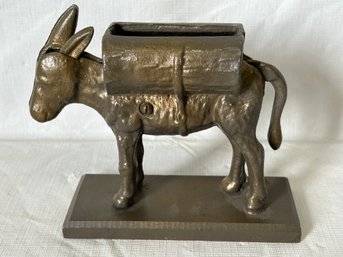 Original 1930s Metal Figural Donkey Mechanical Cigarette Dispenser