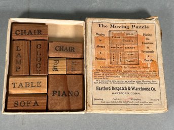 Vintage Hartford Despatch & Warehouse Company Moving Puzzle