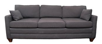 Carlyle Steelweave  Grey Woven Stripe  Custom Convertible Sofa Bed