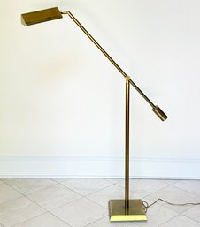 A Modern Brass Cantilever Arm Floor Lamp By Frederick Cooper