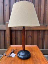 Quality Table Lamp With Wood Masculine But Not Vintage