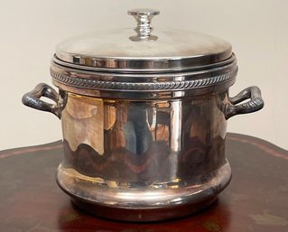 A Vintage Silver Plated Copper Ice Bucket