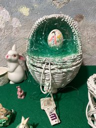 VTG NWT Wicker Easter Egg Basket