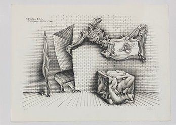 Hans Bellmer, Souterrain No. 13, Lithograph By Hans Bellmer, Printed Circa 1965