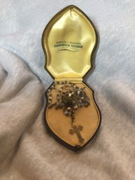 Early Tiny Rosary In Original Box