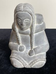 Inuit Woman And Child Sculpture By Abbott Canada