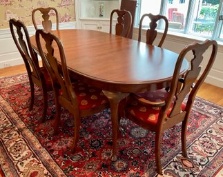 Solid Cherry Dining Table And Chairs