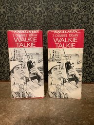 Realistic 2 Channel Walkie Talkie Lot