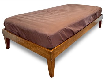 A Twin Platform Bed With Optional Mattress - Add Pillows And Its A Great Day Bed For The Spare Room!