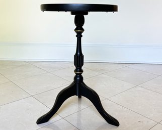 A Lacquerware Wine Table With 'Frame' Top - Needlepoint Within