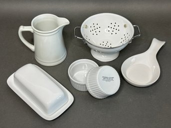 An Assortment Of Contemporary Kitchen Items In White