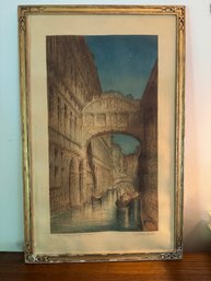 SIGNED PRINT OF VENICE IN COLORS