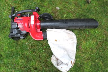 Troy Built Gas Leaf Blower Vacuum With Bag 31cc