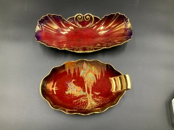 Pair Of Carlton Ware Porcelain Dishes