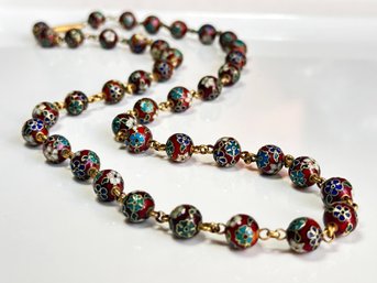 A Lovely Vintage Cloisonne Necklace