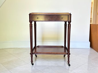 A Mahogany Side Table With Galleries