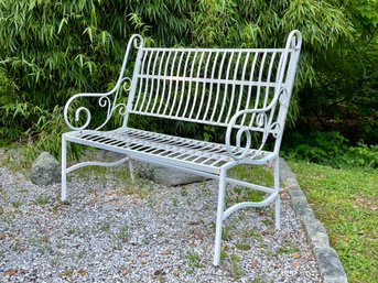Lightweight Metal Garden Bench - Vintage Replica