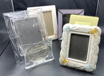 6 Lovely Picture Frames ~ Mikasa, Belleek Baby Boy & More ~