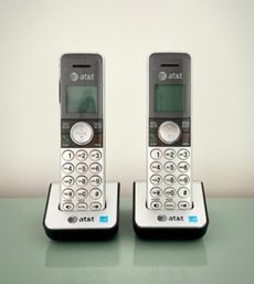 Set Of 2 At&T Cordless Phones-Model: CL80101
