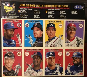 2000 Fleer Diamond Skills Commemorative Sheet - L