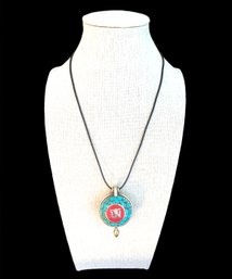 Vintage Corded Reversible Bubble Locket Necklace