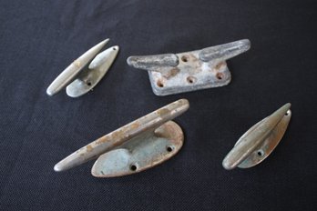 Group Of Four Boat Mooring Cleats - One From WC Wilcox Crittenden