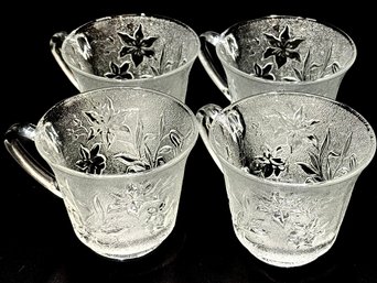 Vintage Kig ( Indonesia.) Floral Punch Cups.