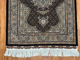 Beautiful Persian 'Mahi Tabriz' Hand Knotted Wool & Silk Rug, Paid $1750
