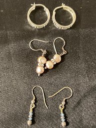 Lot Of Sterling Silver Earring