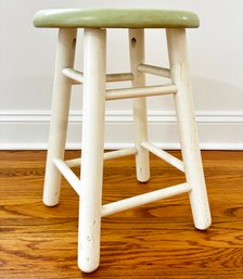 A Painted Wood Stool