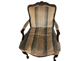 Antique Provincial Upholstered Arm Chair