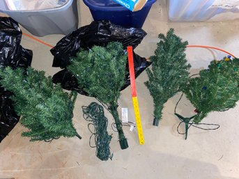 Christmas Tree Collection: Holiday Decor Mini Faux Christmas Trees With Lights