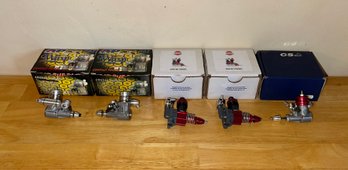 New Lot Of 5 Wasp Engines Including AP/Cox/CS