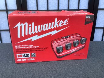 Milwaukee M12 Four Bay Charger SEALED #124