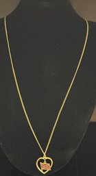 2 Gold Toned Necklaces 9'