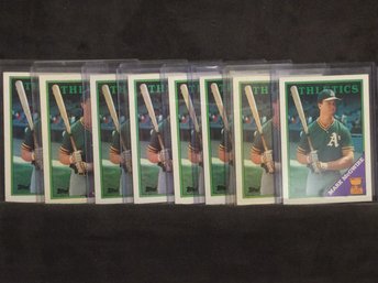 (8) 1988 Topps Mark Mcgwire Rookie Cup Cards - K