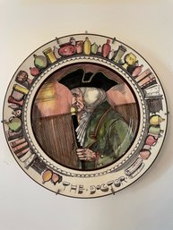 Royal Doulton 'the Doctor' 10 1/4' Plate.