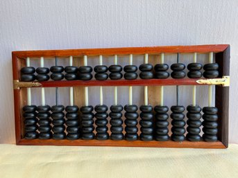 Vintage Asian Abacus In The Style Of Lotus Flower