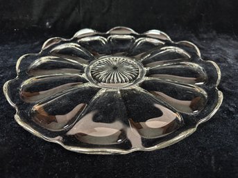 Vintage Imperial Glass Clear Serving Tray