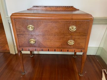 Vintage Deco Inlaid Small Sideboard Server.