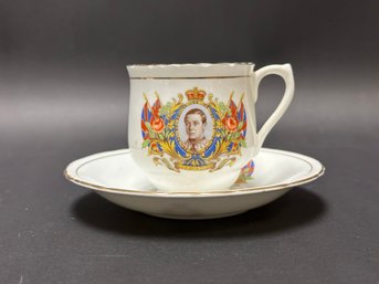 Commemorative Cup & Saucer: Cancelled 1937 Coronation Of Edward VIII