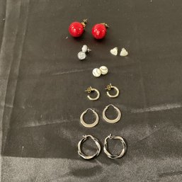 Lot Of Earings- Studs And Hoops