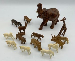 Very Cute Animal Lot ~ Wood & Bone ~